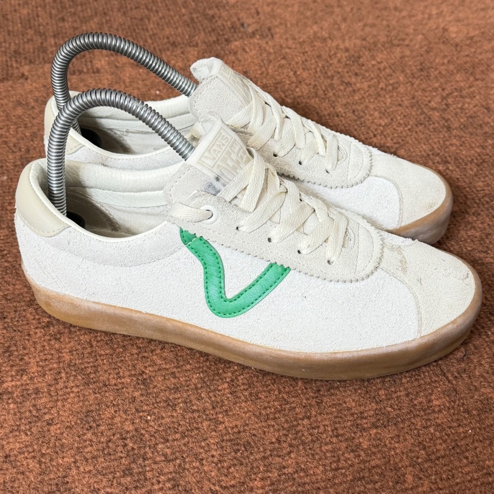 Vans Sport Marshmallow Jolly Green Suede Gum Sole Sneakers Mens 6 Womens 7.5